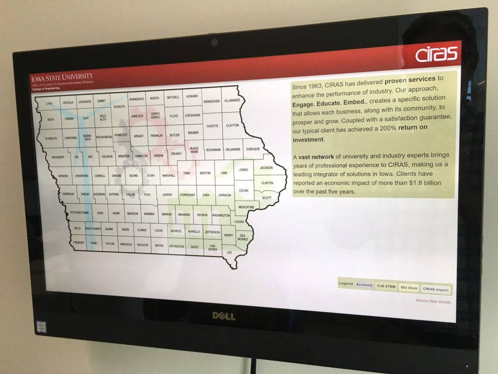 CIRAS has an online map where you can find details of our impact in any Iowa county.