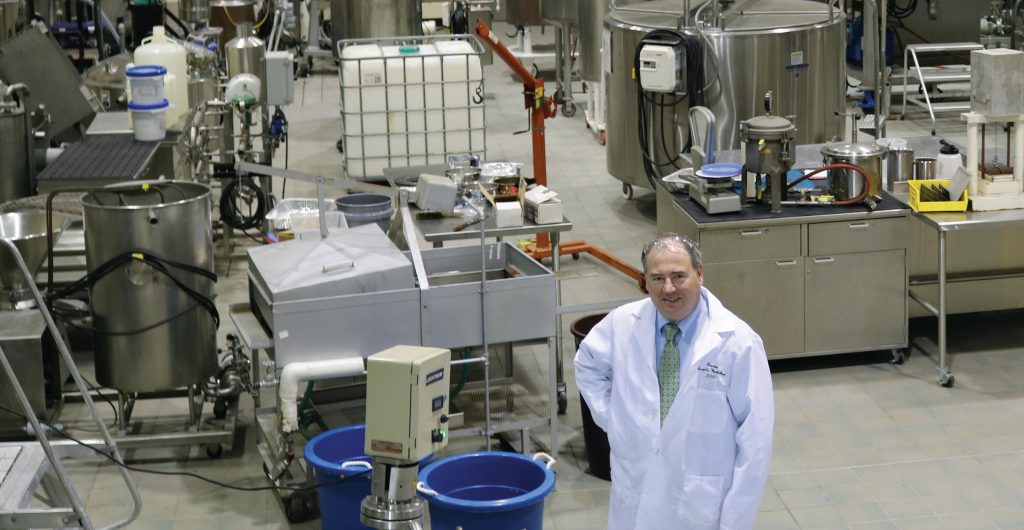 Director Kevin Keener inside CCUR’s pilotscale processing facility.