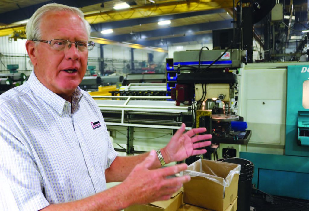 Loy Van't Hull at Double HH Manufacturing in Rock Valley