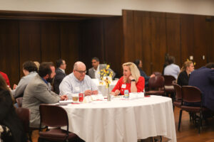 Interaction between attendees at the recent Ivy College of Business Sales Innovation Summit.